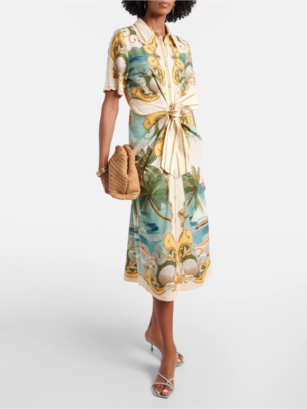 FARM RIO
ROYAL SEA MIDI DRESS - Picture 2 of 5